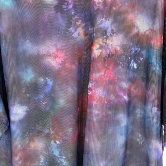 Athleta Mesh Supernova Galaxy Print Tee Purple Blue Size Large - Picture 5 of 6